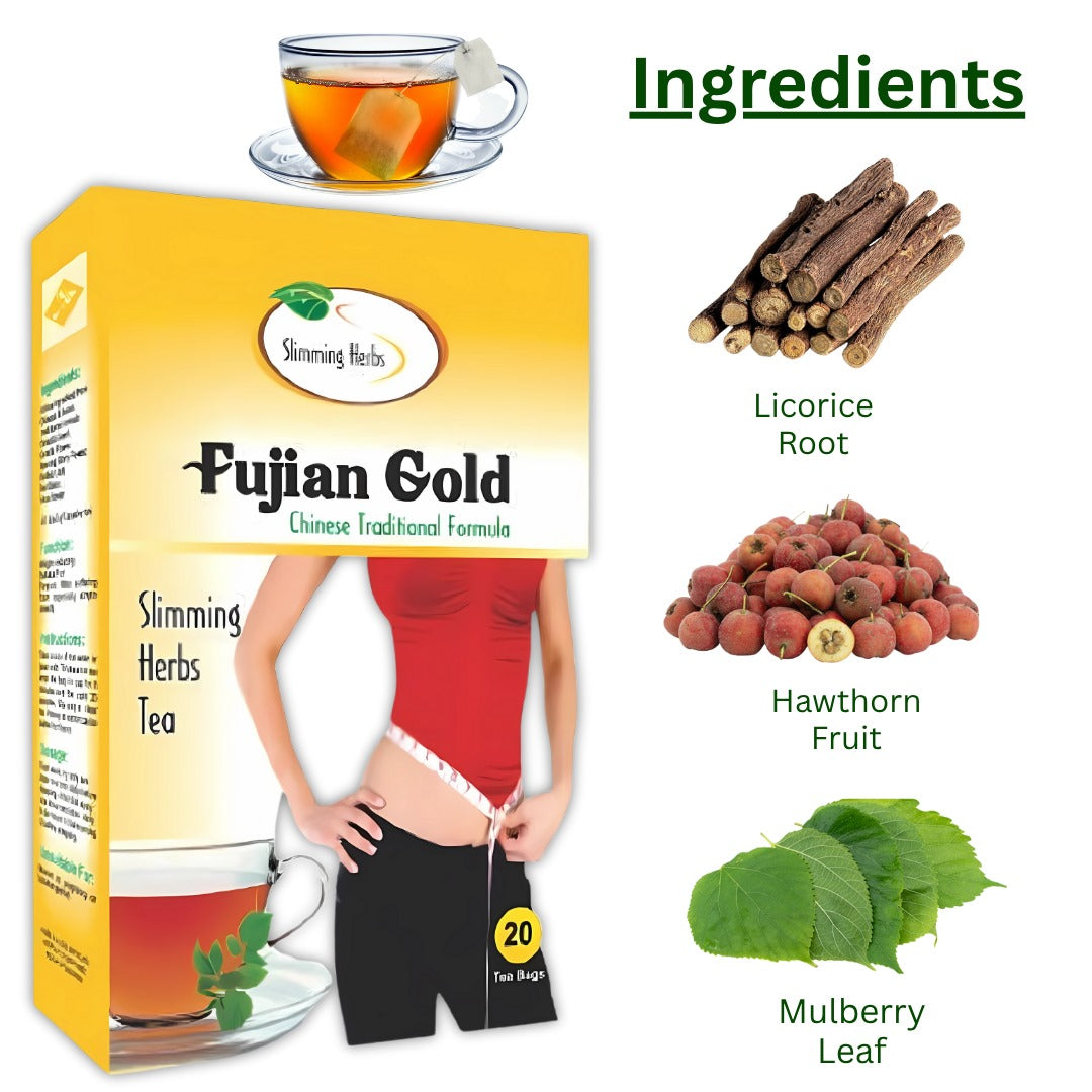 Fujian Gold Diet Tea - Box Of 20 Tea Bags