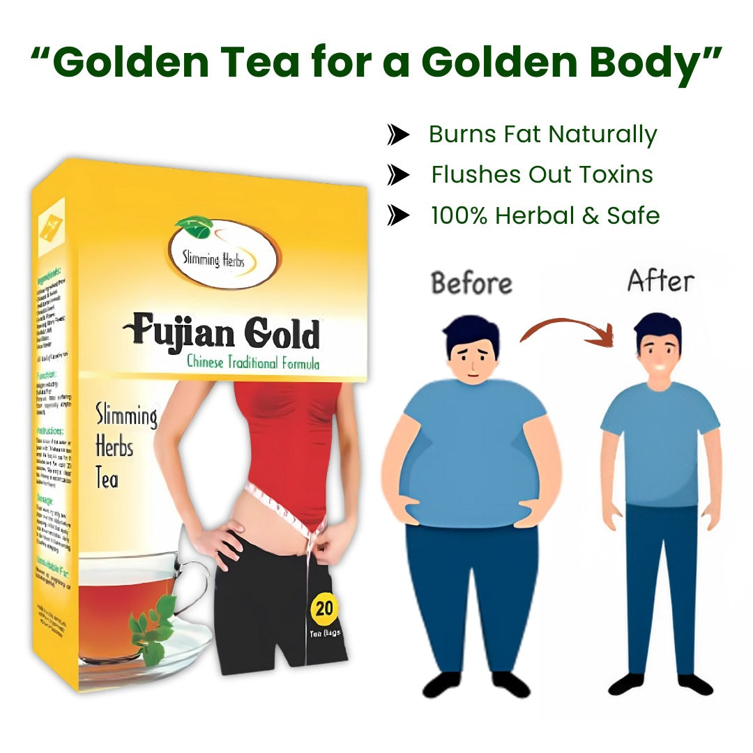 Fujian Gold Diet Tea - Box Of 20 Tea Bags